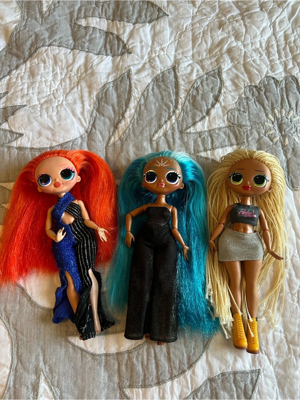 LOL Surprise OMG Dolls Bundle x3 Major Lady Queen Splash Swag With Clothes